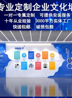 企业简介发展历程设计定制公司宣传背景墙面团队风采立体文化墙贴