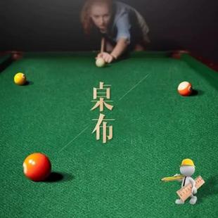 台球桌澳毛台泥布中式黑八九球斯诺克台布加厚平纹布用品配件