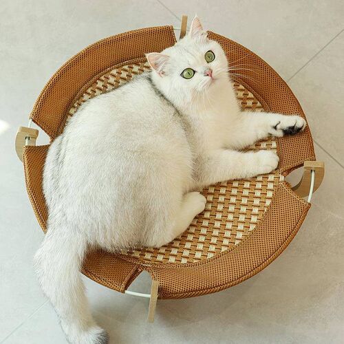 猫窝凉席c款猫床夏季猫吊床宠物窝狗窝夏天冰窝可拆洗窝宠物用品