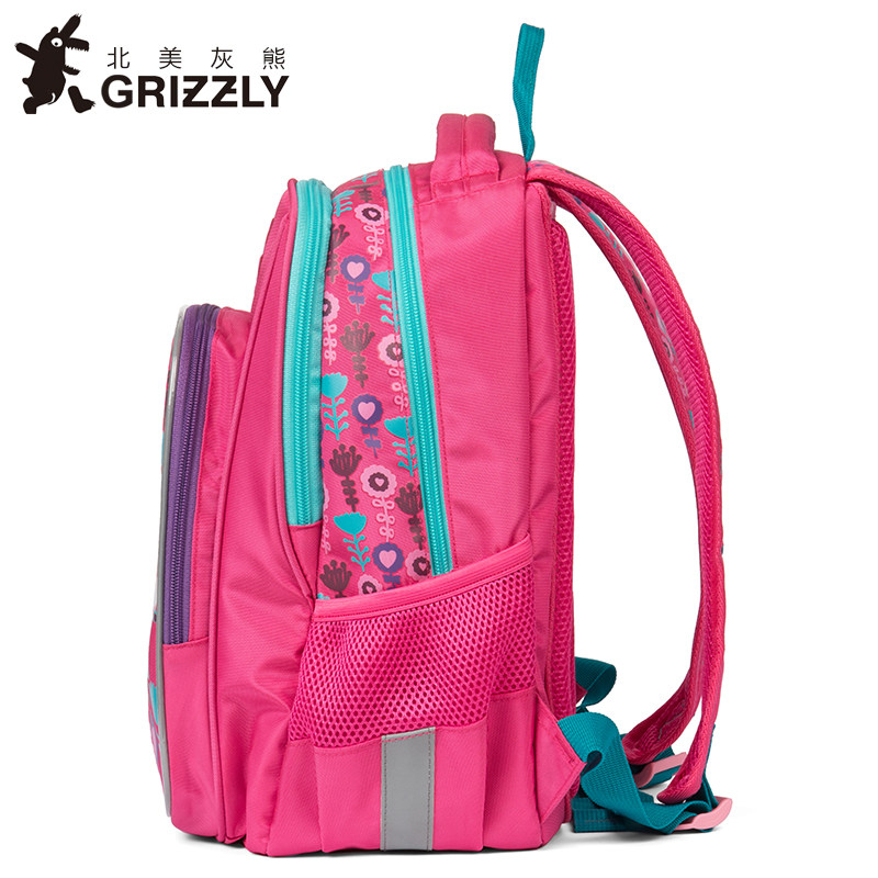 北美灰熊小学生书包女o1-3年级儿童背包轻便减负卡通女孩子双肩包