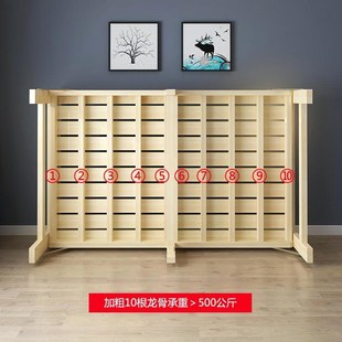 一米1宽的单人床60-12t0厘米可折叠学生家用易小床实木板松木床z