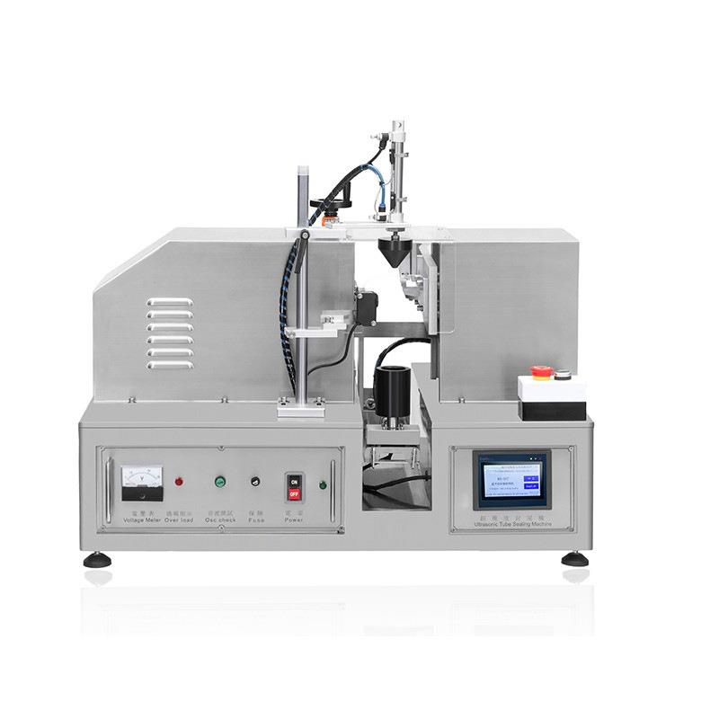 不锈钢半自动超生波封尾机化妆品食品PET软管开关印字切口一体机