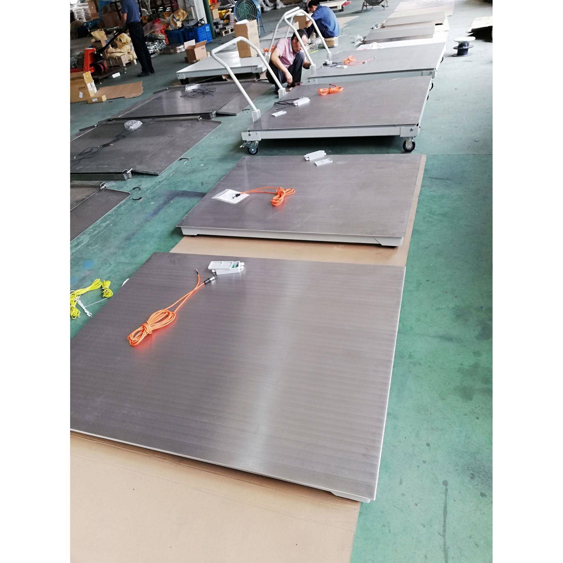 2吨全不锈钢电子地磅1.5X1.5米,带4-20MA全不锈钢地磅防水性能
