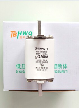 图邦 低压陶瓷熔断器熔芯RT16-1/NT1-200A 250A NT-2 300A 400A