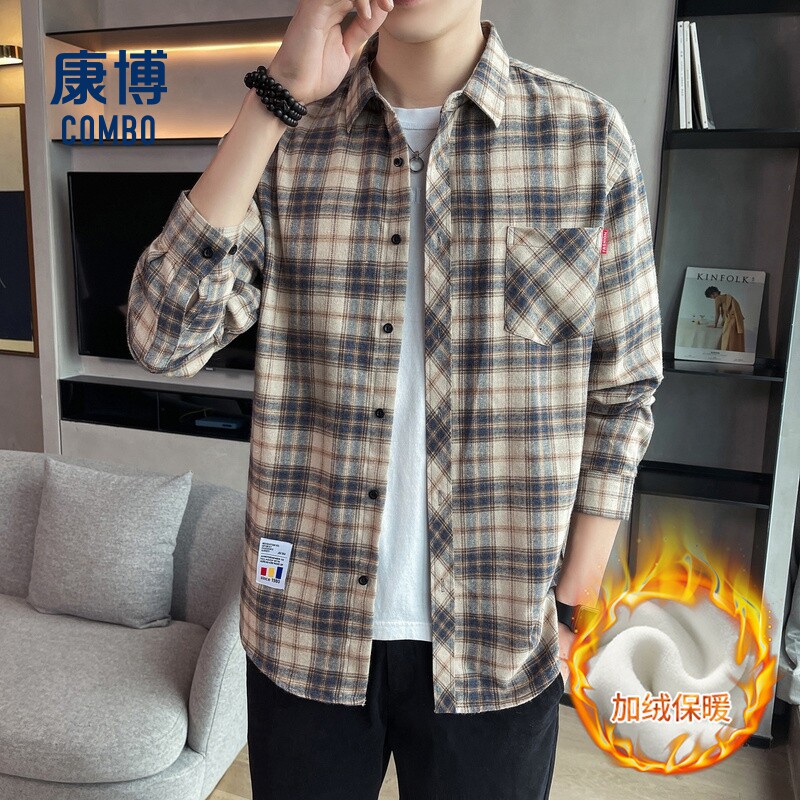 康博男士冬新款时尚百搭长袖上衣