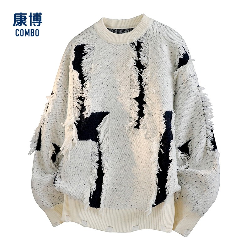 康博男士秋冬款休闲百搭圆领毛衣