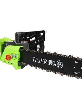 .电链锯充电式直流24/48/60/72V电动家用伐木锯户外Y电锯砍树锯树