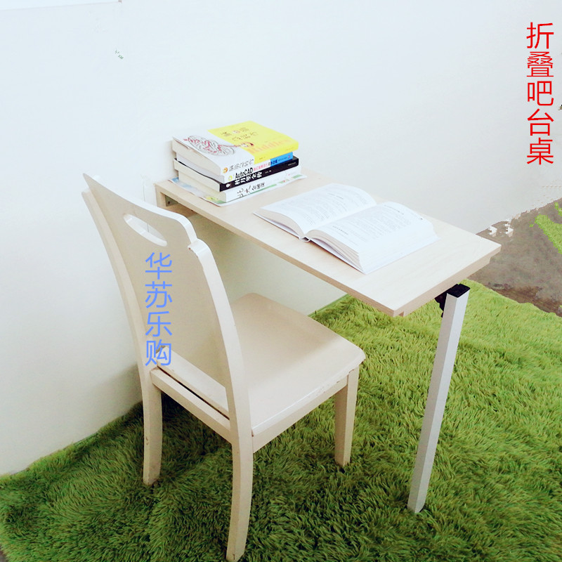 定制折叠吧台桌家用m高脚桌挂靠墙餐桌咖啡厅酒吧桌子厨房架折叠