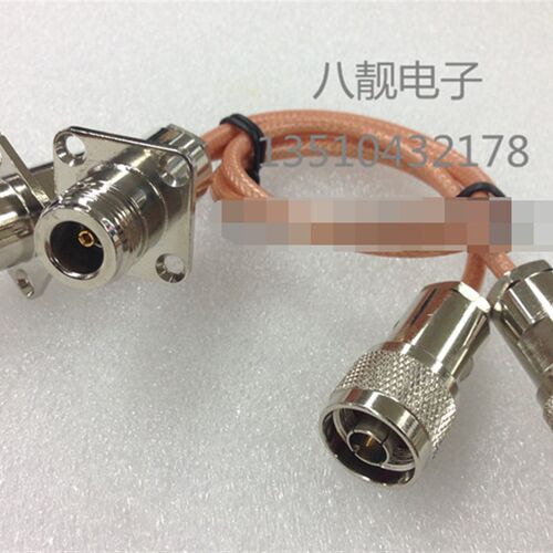 50-3RF转接线N型公转N母头带方盘N-J/N-KF高频低损RG142双屏蔽线