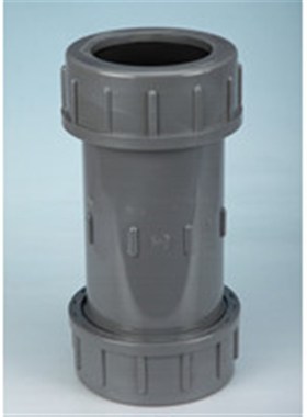 锚牌日标DN40 48mm1-1/2寸 PVC-U塑胶给水UPVC快速抢修接头 灰色