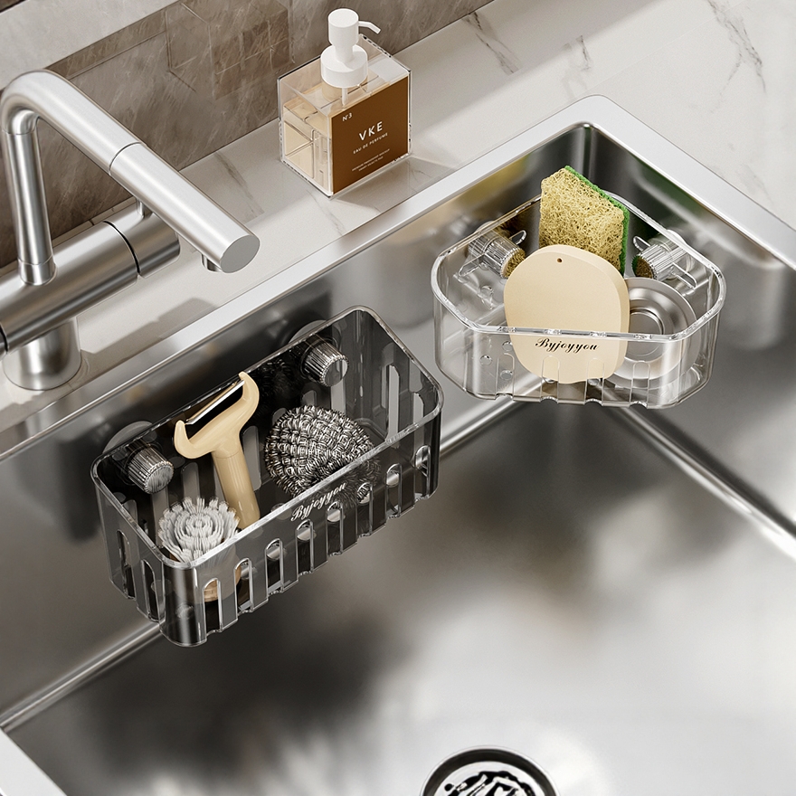 吸盘水槽内置物架沥水架