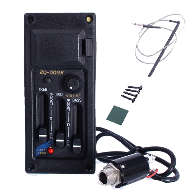 EQ-505反手EQ-505R正手3段EQ+ISYS民谣吉他改电箱琴拾音器扩音器