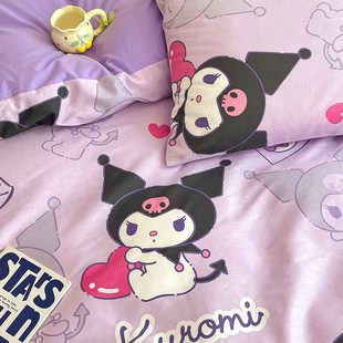 卡通 四件套儿童l全棉少女心公主风猫被套三4件套学生宿舍床单