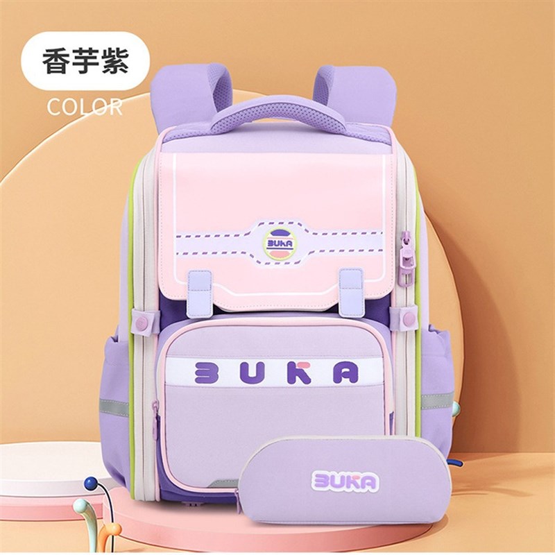 儿童背包小学生轻便款书包牛x津布男生双肩包新款女孩上学上课背