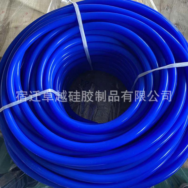 耐高温蓝色硅胶管内径2-25mm工业级汽车真空软管硅橡胶毛细硅胶管