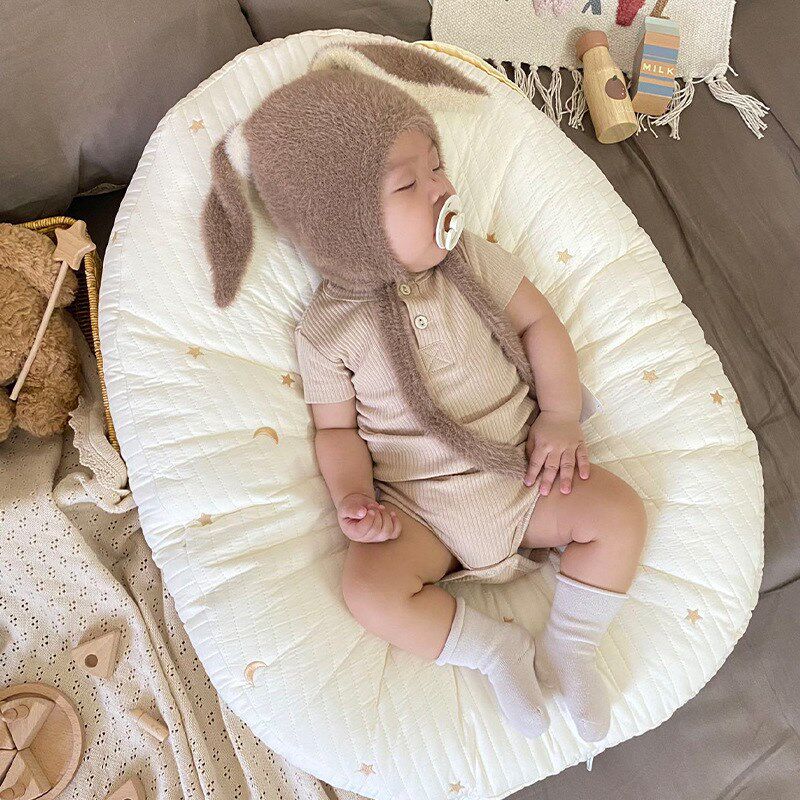 定制绗缝款婴f儿防吐奶斜坡垫新生宝宝喂奶神器防溢奶斜坡枕床中