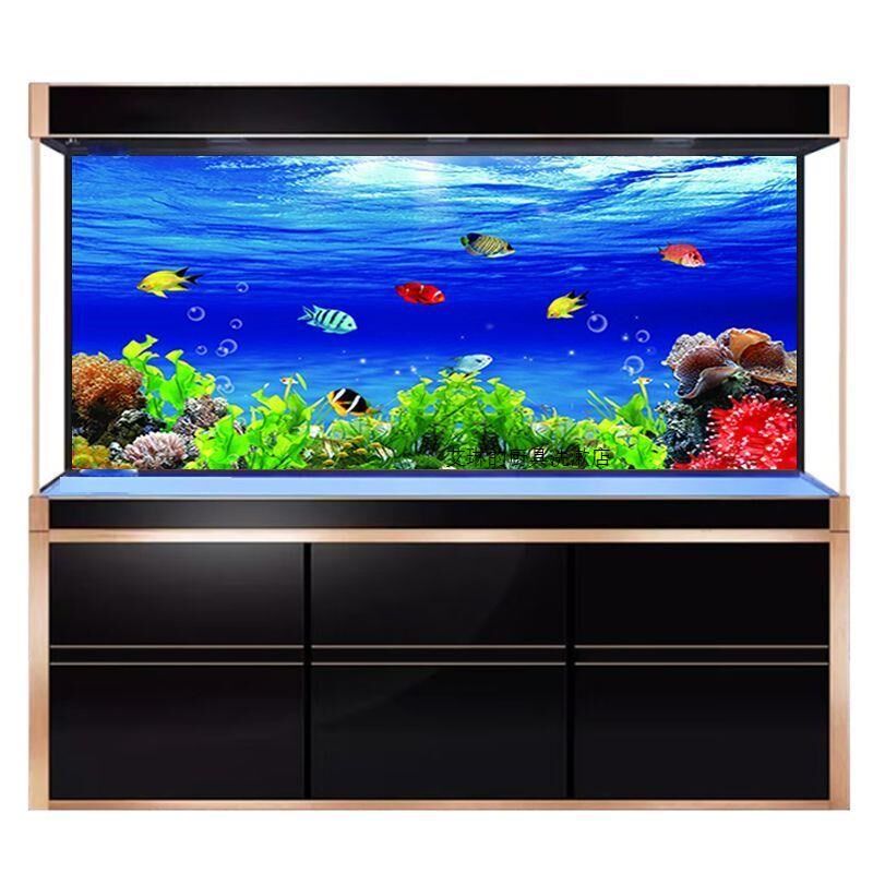 鱼缸背景贴纸3d立体海洋系列高清图背景画粘贴新款水族箱自粘壁纸