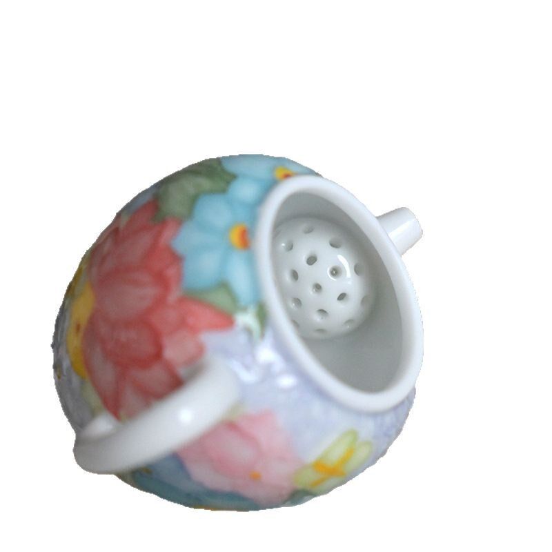 长聚餐饮具手工万花有田烧茶壶小容量把玩泡茶壶国X潮陶瓷把玩
