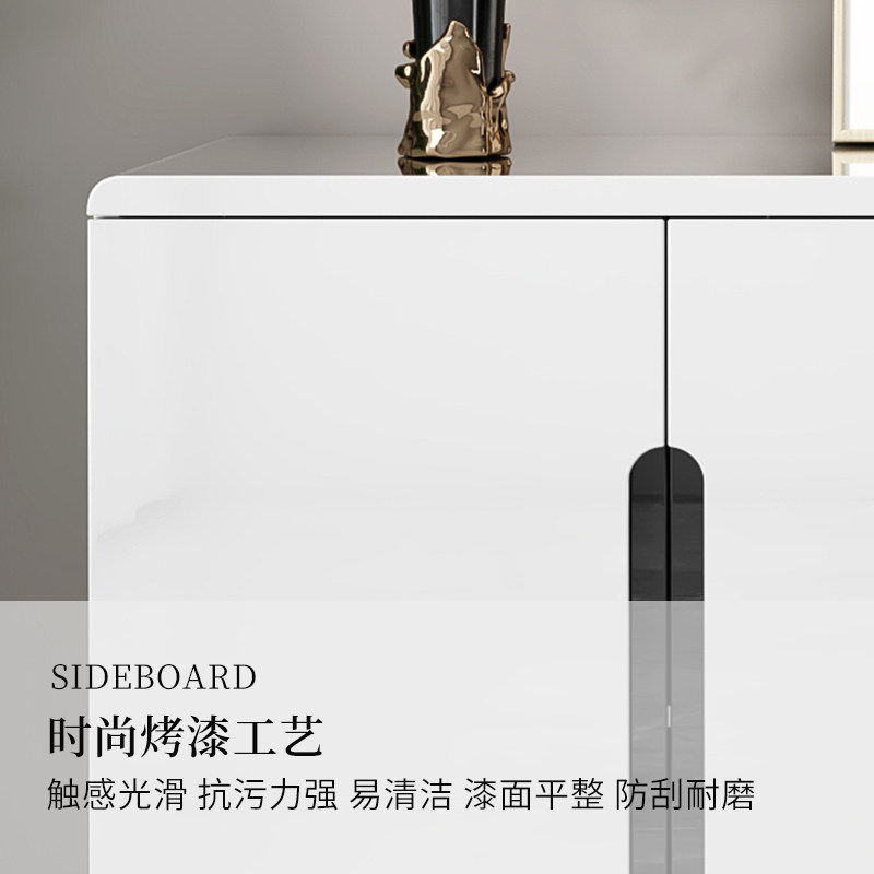 现代简约餐边柜多功能储物柜时尚C烤漆碗橱柜客厅收纳酒柜茶水柜
