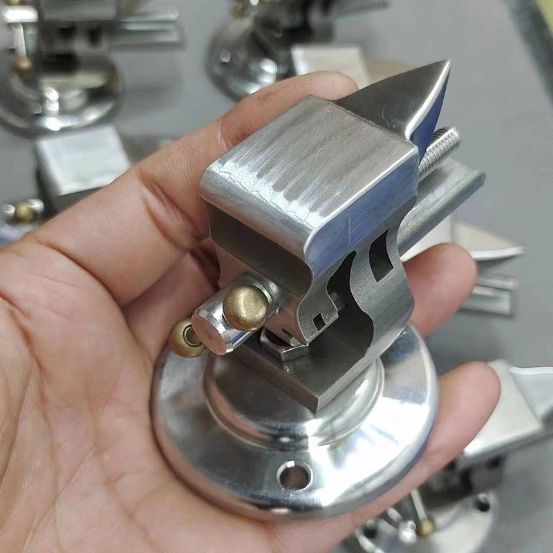 手工一寸迷你304不锈钢小台y钳带砧台手作工具手表维修摆件铁砧子