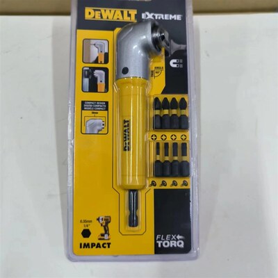 原装得伟冲击钻起子机适配直角转换头+9支批头套装DT71517T-A9