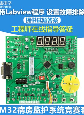 STM32病房监护系统竞赛套件LabView电子电路装调与应用JS-56-325