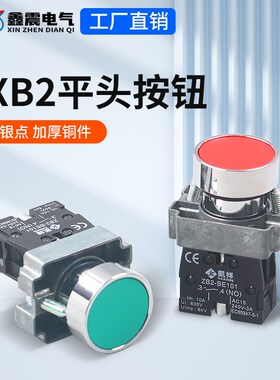 按钮开关XB2-BA31/42/51/61/21自复位点动圆形点触式电源启动按钮