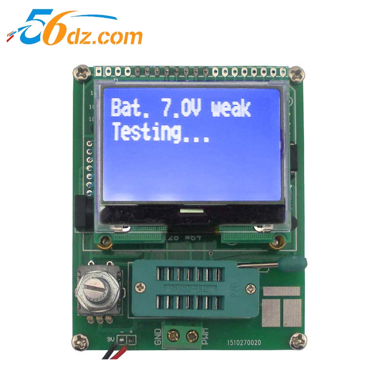 图形版晶体管测试仪 LCR二三极管在线ESR PWM 方波信号 JS-56-108