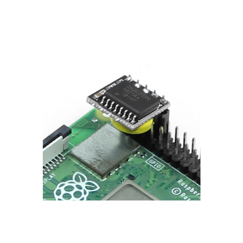 树莓派Raspberry pi 3B+/4B DS3231时钟模块 高精度计时RTC扩展板