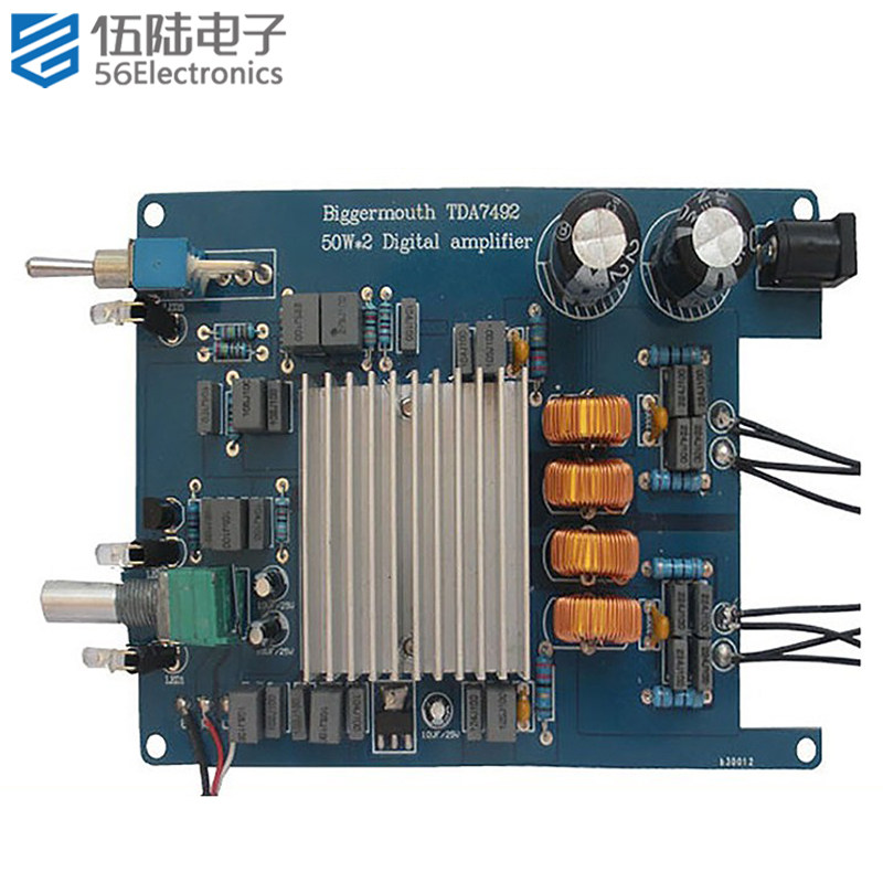 TDA7492 50W*2 HIFI数字功放板2.0立体声电子DIY焊接套件TJ-56-62