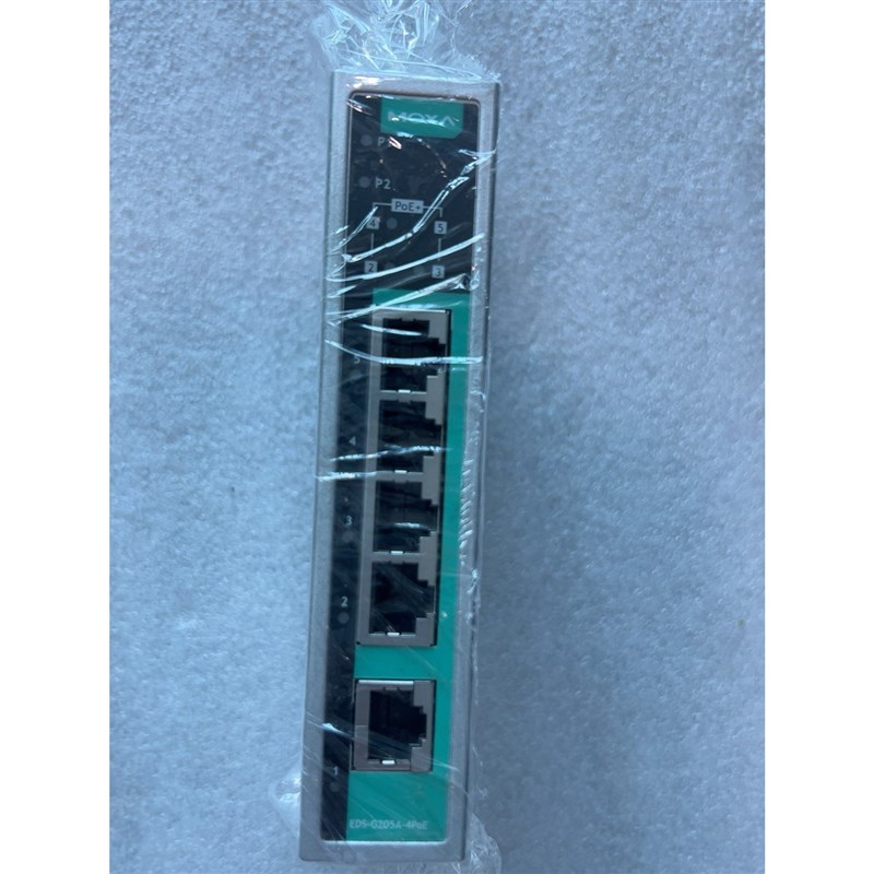 MOXA磨砂交换机EDS- G205A-4PoE