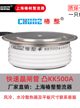 椿树KK快速晶闸管KG高频可控硅平板式KA500A1600V凸型中频炉