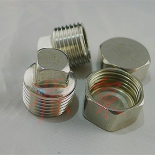 DN15内丝堵头 201不锈钢内丝管帽不锈钢外丝堵头 丝扣管堵4分 1/2