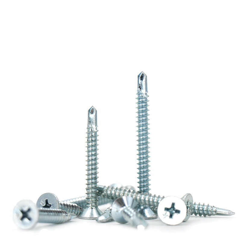 镀锌十字平头铁皮自攻螺丝自钻螺钉沉头钻尾燕尾螺丝钉M4.2*13-60