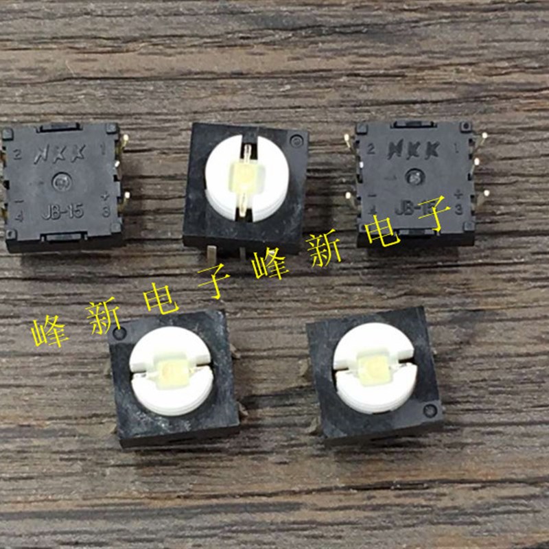 JB-15LYP2日本6脚 带黄色灯轻触开关按钮带灯按键开关电源