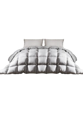 8H羽绒被可机k洗95白鹅绒静音保暖被单双人加厚冬被春秋被