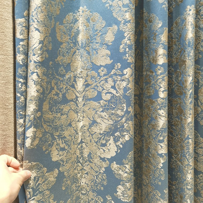 欧式窗帘客厅奢华k大气 简约成品新中式豪华法式帘头窗幔 中式