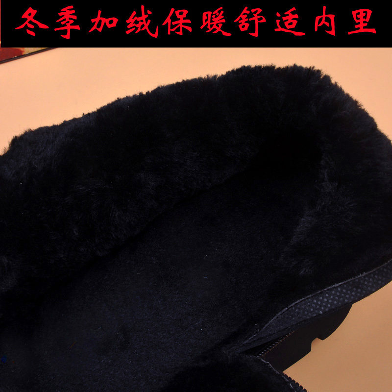 马丁靴男秋冬季中筒加绒保暖棉靴子韩版潮流短Q皮靴男高帮尖头皮