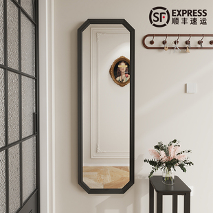 全身镜家用落地镜挂墙镜子贴墙自粘试衣镜卧室免打孔可.壁挂穿衣