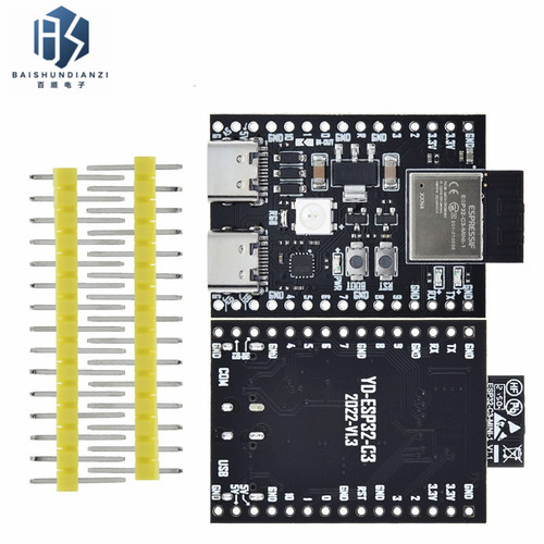 ESP32-C3开发板 核心板 搭载ESP32-C3-MINI-1模组WiFi蓝牙5.0模块