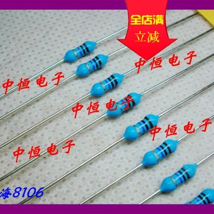 4W100M 50只 精度5% 包邮 0.25W100兆铜脚高阻 100M金属膜电阻1