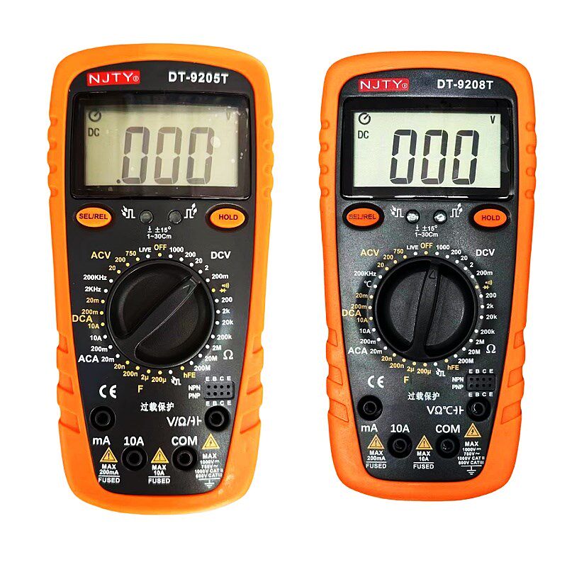 川宇天宇9205T数字万用表T92多用表三用表9208T过载保护测试仪