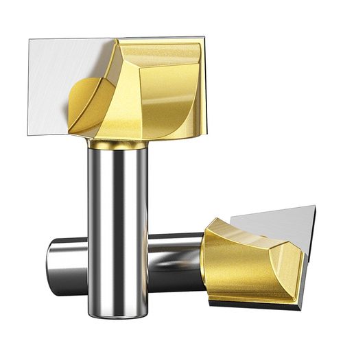 沪豪电木铣修边机雕刻机锣铣刀木工铣刀公制清底刀具开槽平底刀头