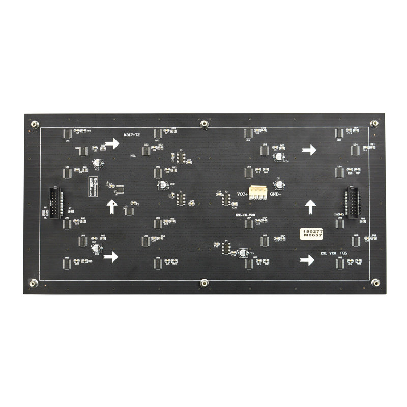 64x32柔性RGB点阵屏60x160mm的RGB LED柔性点阵屏,灯珠间距5mm