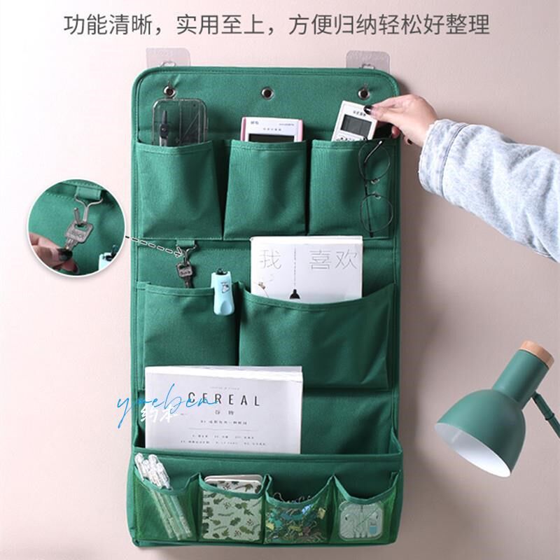 大号加厚牛津布挂壁式收纳袋门后墙上挂墙学生宿舍卧室墙挂式挂袋