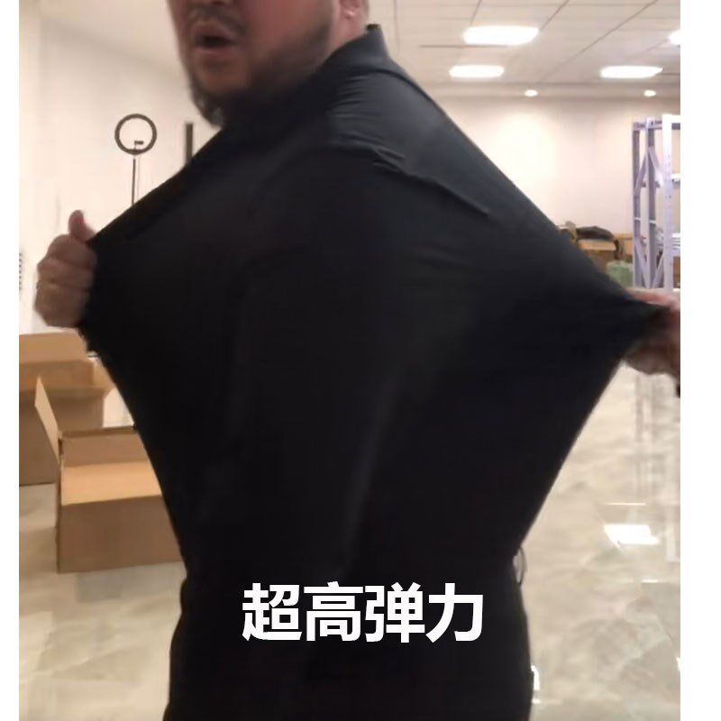 男士大肚子不蹦扣不漏肉功能型衬衫D夏季大码加肥加大商务纯色衬