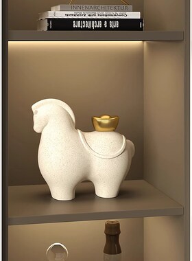 马上有钱摆件开业礼物送礼客厅酒柜D装饰品办公室摆设乔迁新居礼