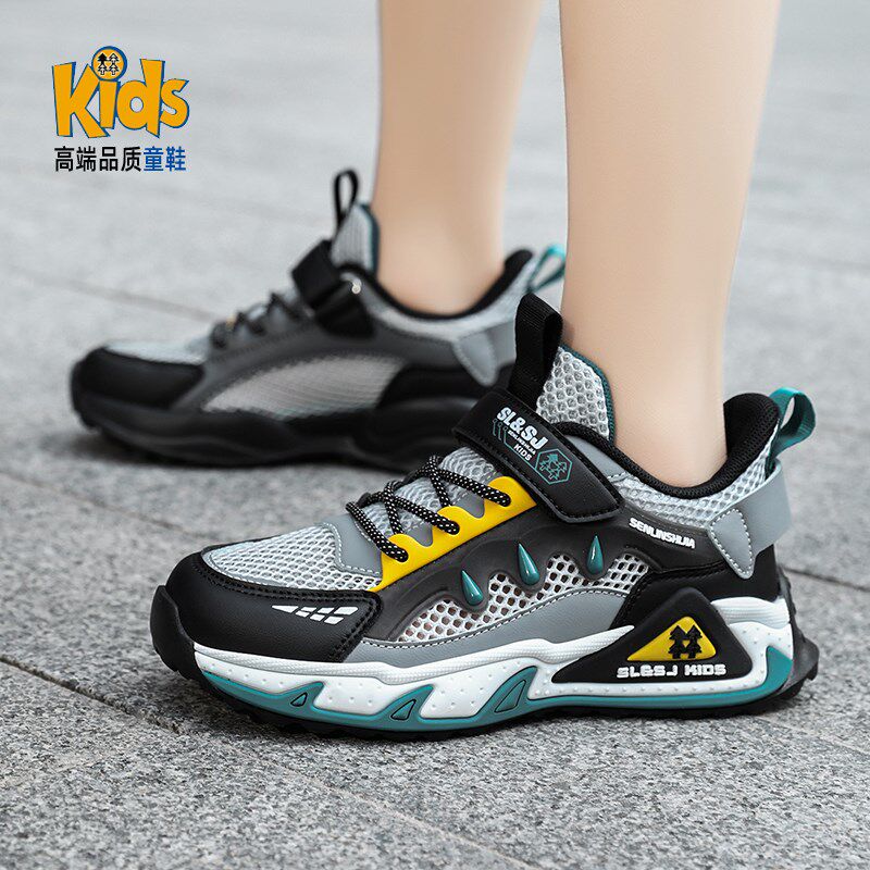 男童鞋子2025新款夏季儿童单网C鞋透气运动鞋大童男孩薄款网面童