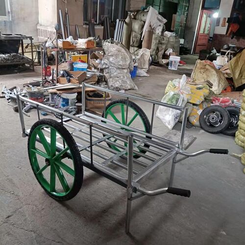 工地护栏板车两轮手推车货车地排车拉货车推车P手拉车载重王搬运