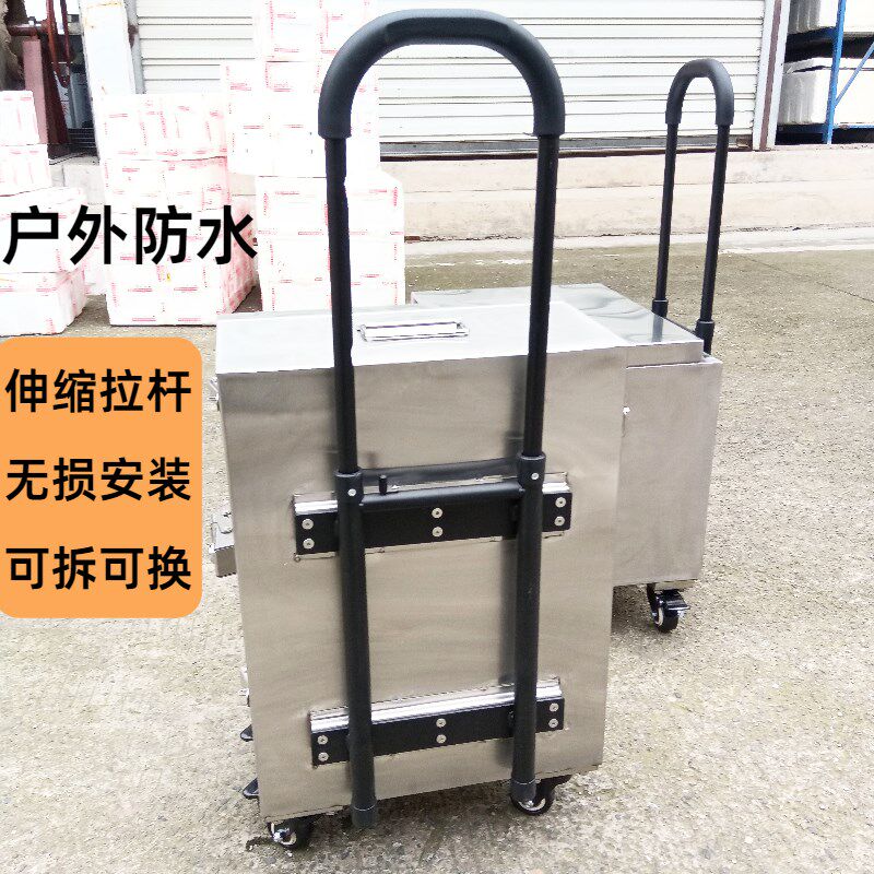 不锈钢拉杆工具箱加厚行李收纳箱防水五金储物箱防X盗拉杆箱定制